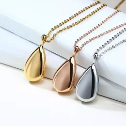 Pendant Necklaces High Quality Gold Color Tear Drop Cremation Urns Ashes Casket For Pet Human JewelryPendantPendant Godl22