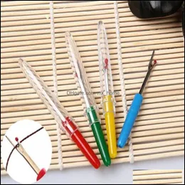 Wholesales 200Pcs/Lot Seam Ripper Plastic Handle Craft Thread Cutter Stitch Handmade Sewing Diy Tool Accessory 8X1Cm Drop Delivery 2021 Tool