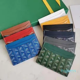 2022 moda kart sahipleri 6 kart yuvası kadın erkekler çantalar tasarımcı çantası çift taraflı kredi kartları paraz mini cüzdanları kutu