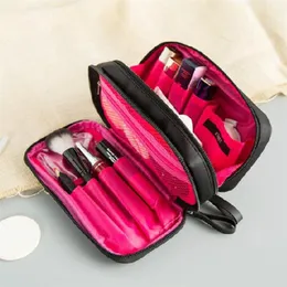 Bolsa de cosméticos de marca feminina de grande capacidade de nylon à prova d'água com design de produtos de higiene pessoal organizador bolsa de maquiagem 220617