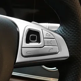 Przyciski kierownicy samochodu guziki gałka naklejka naklejka automatyczne wnętrze Akcesoria do wnętrza stylistyka dla Mercedes Benz E klasa W213 rama guzika