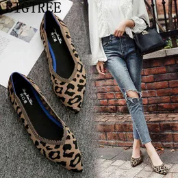 Leopard Shoes Women Ladies Flat Creepers Loafers Harajuku Woman 2022 Mocasines Casuales Mujer Sapato Feminino220513