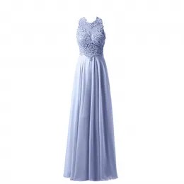 SCOOP BEADE CHIFFON LONG PROM Dresses With Beading Sequin Organza Lace-Up Plus Size Graduation Cocktail Homecoming Party Gown JW01