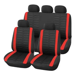 Car Seat Covers Universal Full Set Polyester Fabric Styling 5 Seats Front Rear Cushion