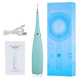 Portable Electric Tooth Cleaner Calculus Stains Tartar Remover Tool Teeth Whitening Oral Hygiene Drop 220623