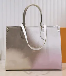 AAA Designer on the go PM MM tote bag Luxury ONTHEGO OTG GM shoulder Summer SPRING IN THE CITY Sunrise Pastel Limited Edition Tote Purse 2022 M46076 handbag