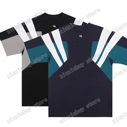 22SS Mężczyźni Projektantów T Shirt List Polo Letter Haft Panicy Krótki Rękaw Człowiek Crew Neck Streetwear White Black XinxinBuy XS-L