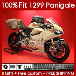 Wtryskowe ciało pleśni dla Ducati Panigale 959R 1299R 959S 1299S 2015-2018 Bodywork 140NO.114 959 1299 S R 2015 2016 2017 2018 959-1299 15 16 17 18 OEM Rairing Champagne Stock Stock Stock