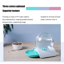 Bubble 2.8L Pet Cat Dog Feeder Fountain Automatic Cats Water Large Drinking Bowl For Pets Dispenser No Electricity Drink Y200917