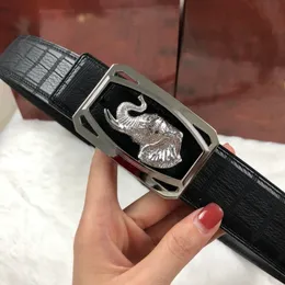 الحزام العلامة التجارية الفاخرة للرجل مصمم جلد التمساح حقيقي أعلى جودة أحزمة سوداء خمر رسمي الاستنساخ الرجال حزام 5A هدية رائعة 3.8 سم