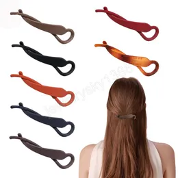 Hair Clips Solid Color Banana Clip Women's Hair Accessories Fashion Ponytail Barrettes Hair Claws Headwear