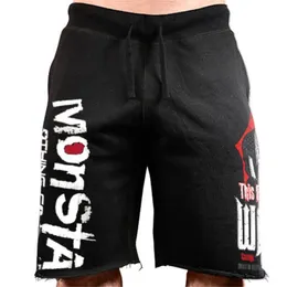 Män s casual bomull jogger shorts män hip hop tröjor manlig fitness bodybuilding träning man mode crossfits märke 220714