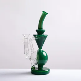 Vattenpipor halv bolltyp borosilikatglas backflow Bong oljerigg bubbelmaskin bakvattenfri 8,8 tum hög