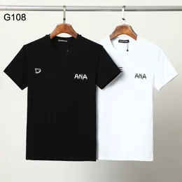 DSQファントムタートルメンズデザイナーTシャツイタリアンミラノファッションロゴプリントTシャツ夏の黒い白いTシャツヒップホップストリートウェア100％コットントップスプラスサイズ1172
