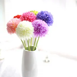 Decorative Flowers & Wreaths 40cm Long Single Head Hydrangea Onion Ball Flower Simulation Silk Home Furnishing WeddingDecorative