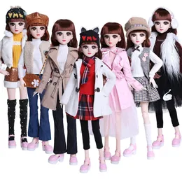 Beautiful Handmade Doll Set Dress 60cm BJD Clothes Fashion Casual Suit for 1/3 Accessories Girls Kids Toy Gifts 220505