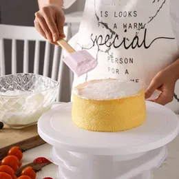 Tårta gör-det-själv-verktyg Plast Roterande tårta Dekorera bord Kakor Skivbord Tårtmakare Bakverktyg ZL0988