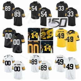 Chen37 Iowa Hawkeyes College Football NCAA 89 Nico Ragaini Jersey Stitched 49 Nick Niemann 54 Daviyon Nixon 28 Jack Koerner 33 Riley Moss