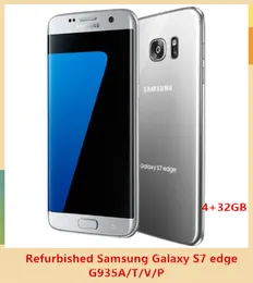 Renoverad original Unlocked Samsung Galaxy S7 Edge G935F/G935V Mobiltelefon 4GB RAM 32G ROM Quad Core NFC WiFi GPS 5.5 '' 12MP LTE 6PCS
