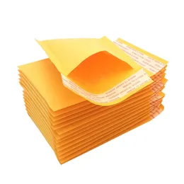 100pcs Many Sizes Yellow Kraft Bubble Envelope Bags Bubble Mailers Padded Envelopes Packaging Bag
