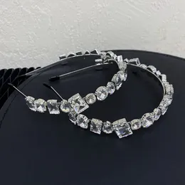 Bandas de cabeça de diamante completas Acessórios para cabelos da moda Liga feminina Bandas de cabelo de banda de cabelo brilhante Bandas de cabelo