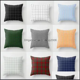 Kudde fall sängkläder levererar hem textilier trädgård ll mode linne gitter er för mobil soffa rutig kudde av dhym7