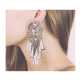 Earrings Necklace Bohemian Gipsy Style Fashion Women Fine Jewelry Crystal Flower Bib Collar Statement Set 2189 T2 Drop Delivery Set Dhmtr