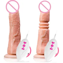 2020NEW Automatyczne teleskopowe gildo wibrator Gildo Gildo Masaż Great Realistic Penis Sexy Toys for Women Produkty