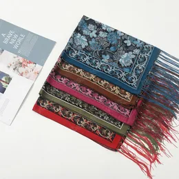 Blommig tofs viskos sjal halsduk dam hög kvalitet wrap pashmina stal bufandas muslim hijab foulard bandana headscarf