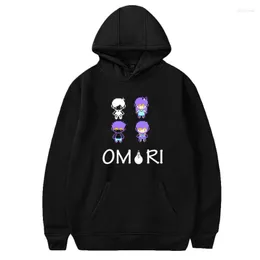 Moletons Masculinos Moletom Omori Fashion S Feminino/Masculino Manga Comprida com Capuz Casual Harajuku Streetwear Casacos Masculino