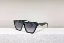 Cat Eye Solglasögon Glänsande svartgrå gradient 103 Women Glasses Shades Sonnenbrille Wrap Occhiali Da Sole UV Eyewear With Box
