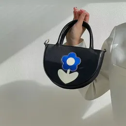 Moda ombro semicírculo saco axilar padrão Mulheres juntando-se a bolsa de mão ou chonada