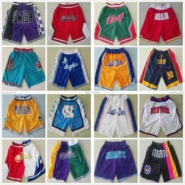 Вся команда просто Don Basketball Shorts Mesh Retro Sport Sport короткие брюки с хип-поп