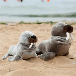 35CM New Simulation Walrus Plush Toys Soft Cute Seal Sea Animals Stuffed Doll Creative Gifts LA483