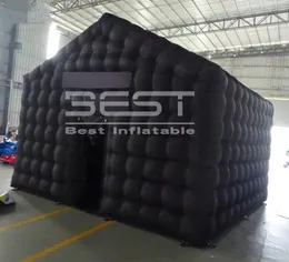 Commercial Black Portable mobile night club Inflatable Cube Party Tent nightclub