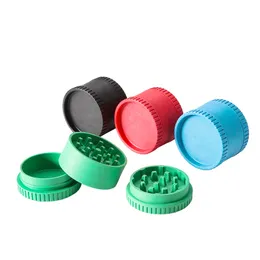 Smoking Grinding tobacco machine three-layer degradable material diameter 55mm holder plastic tobacco grinder spot set wholesale