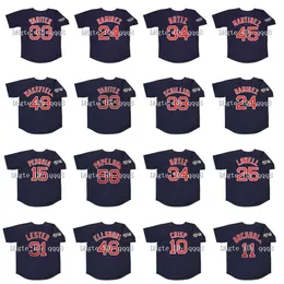 NA85 2004 2007 Retro 33 Jason Varitek Jersey 24 Manny Ramirez 45 Pedro Martinez 34 Дэвид Ортис 49 Тим Уэйкфилд 38 Curt Schilling 15 Dustin