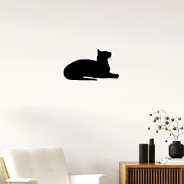 Oriental Shorthair Cat Breed Silhouette-Beautiful Home Decor Metal Art Wall Sign