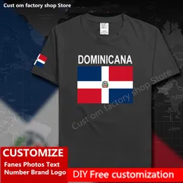 Dominikanische Republik Moroccana DOM Baumwolle T-shirt Custom Jersey Fans DIY Name Nummer Marke Hip Hop Lose Casual T-shirt 220616