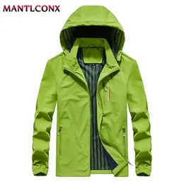 MantlConx Summer Summer Outdoor Protection Jacket com capuz respirável casaco com capuz seco rápido Men Sports Sports Tactical Spring 210923