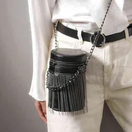 Wszechstronne przekątne torby krzyżowe torba łańcucha mała torba damska moda koreańska wersja jedno ramię przenośne mini wiadro 220615