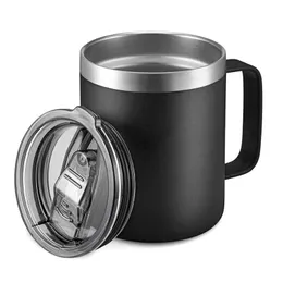 360ml 12oz Handle Mug Office Coffee Insulated Tumbler Double Wall Food Grade Stainless Wteel BPA Free ECO-friendly