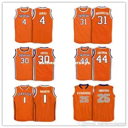 Ucuz Özel #4 Rony Seikaly #1 Hakim Warrick #10 Trevor Cooney #25 Rakeem Noel 1988 Syracuse Orange College Basketbol Forması