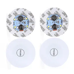 LED 코스터, 6cm/2.36 인치 LED 병 스티커 파티 웨딩 바를위한 4 개의 조명으로 코스터를 조명