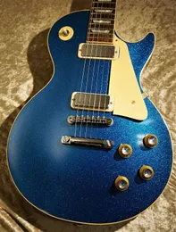 Custom Shop Limited 1968 Paul Mini Humbucker Blue Sparkle Vos Electric Guitar