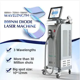 1200 W Hochenergie 755 nm 808 nm 1064 nm schmerzloses Diodenlaser-Haarentfernungssystem Permanenter Epilierer für die gesamte Hauthaarentfernung 3 Wellenlängen