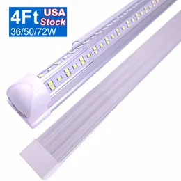Super Bright White Led Shop Light 48 inch 4Ft LED Tube Lights 36W Cooler Door Lighting 48'' Linkable Integrated T8 Bulbs Ceiling and Utility Industrial Lamp OEMLED