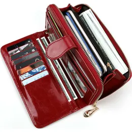 PUレザー女性財布財布ファッションロングジッパーの財布コインホルダー女性220421