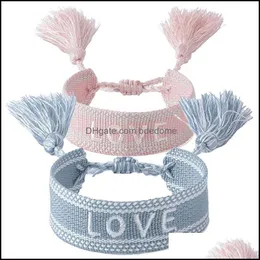 Bracelets de charme j￳ias bohemia bracelete tran￧ada para amantes homens homens amizade de bordados artesanais Dhruv ￩tnico