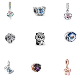 Neue lose Perlen aus Sterlingsilber, S925, Perlen-Charms, DIY, klassische Designer-Original-Passform für Pandora-Armbänder, Anhänger, Schmuck, Modeaccessoires, Urlaubsgeschenke für Damen